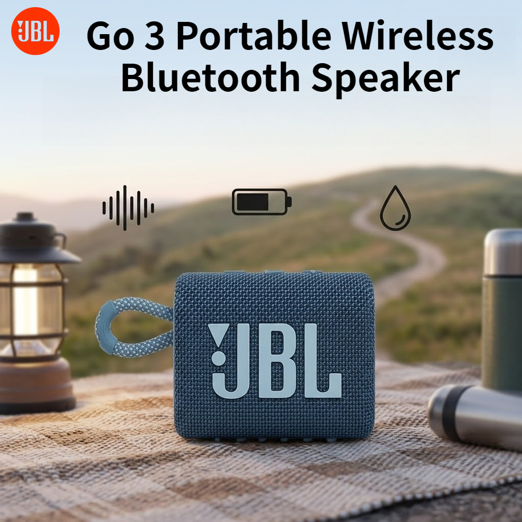 Jbl Speaker Go 4 - เจบีแอล โก 3 ลำโพงบลูทูธไร้สายแบบพกพา IP67 กันน้ำ