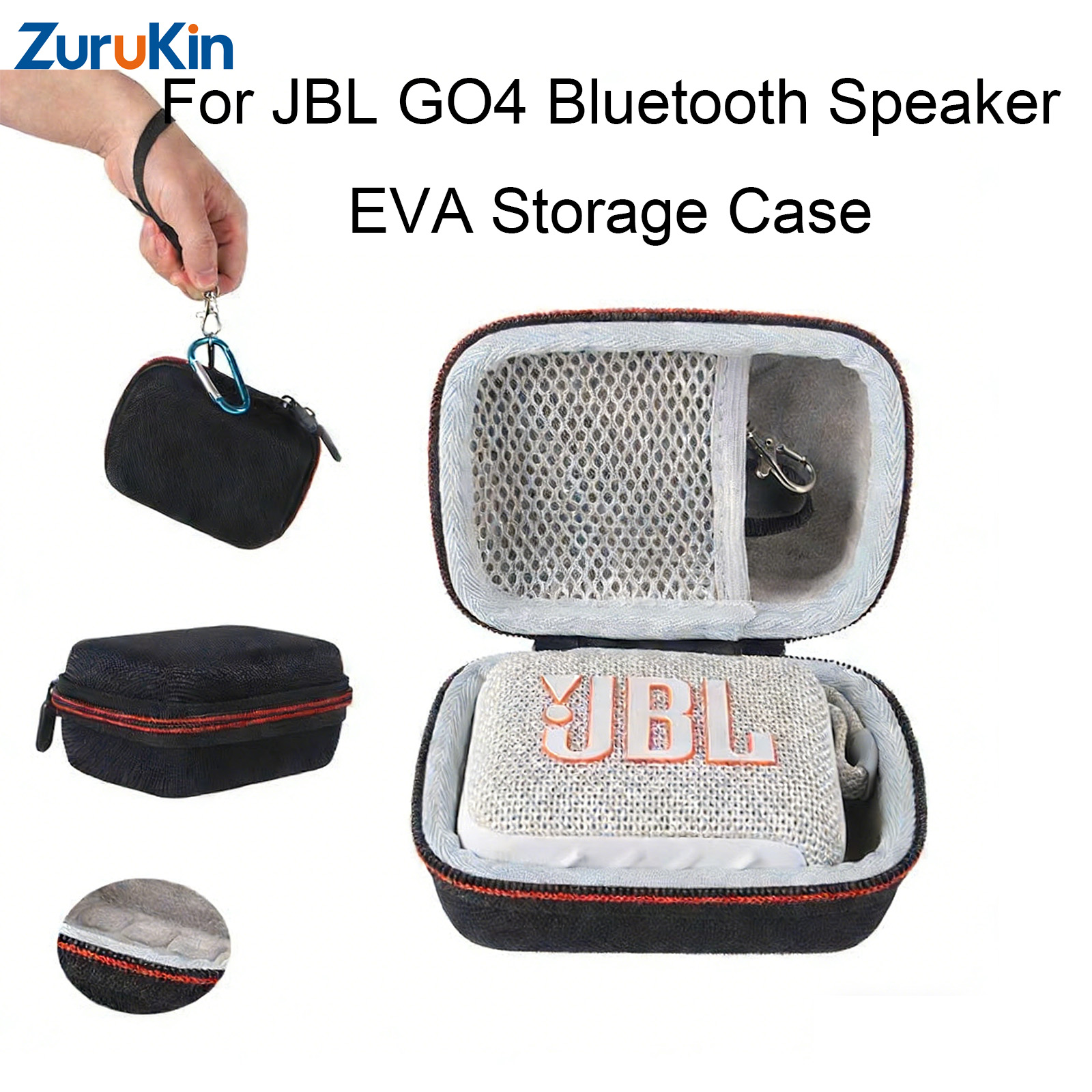 Jbl Speaker Go 4 - กระเป๋าพกพาสำหรับ JBL GO 4 ลำโพงบลูทูธอุปกรณ์เสริมกันกระแทก EVA