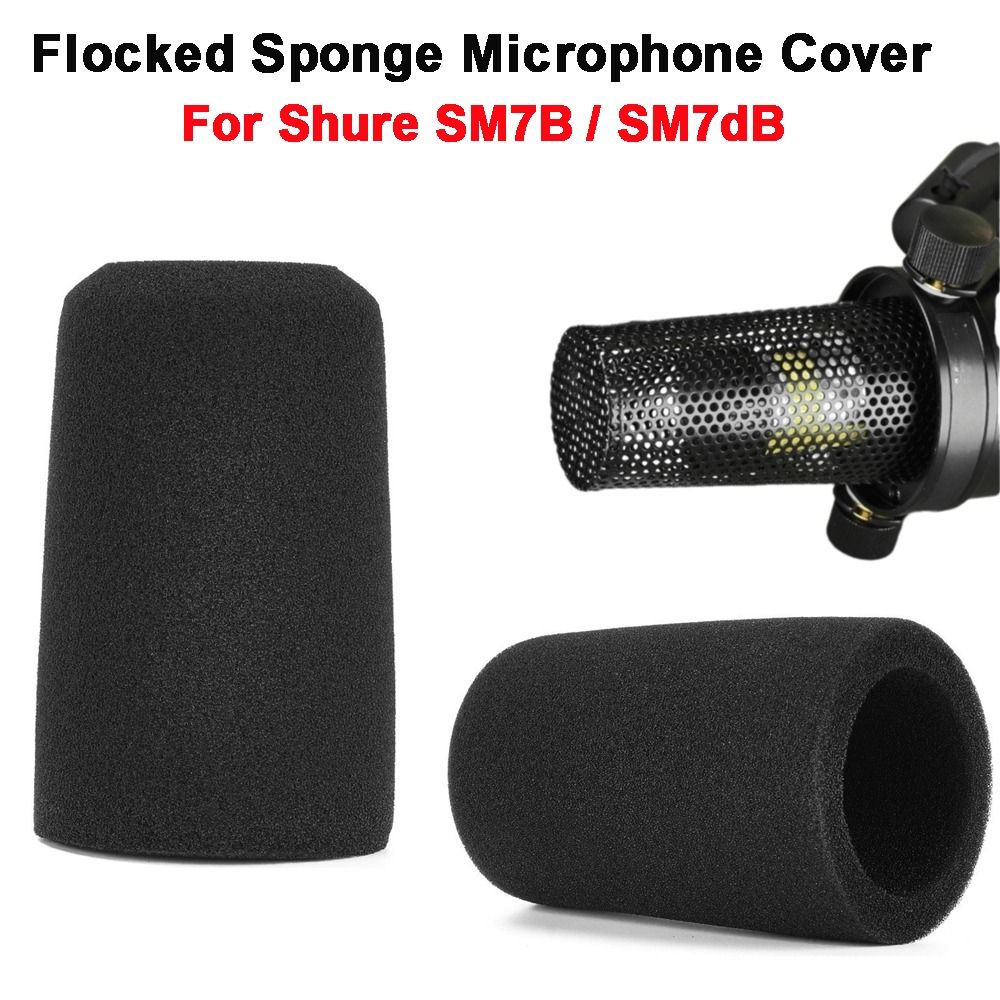 Shure Mic Sm7B - ฝาครอบไมโครโฟนแบบฟองน้ำกำมะหยี่ 1 ชิ้น ป้องกันลม สำหรับ Shure