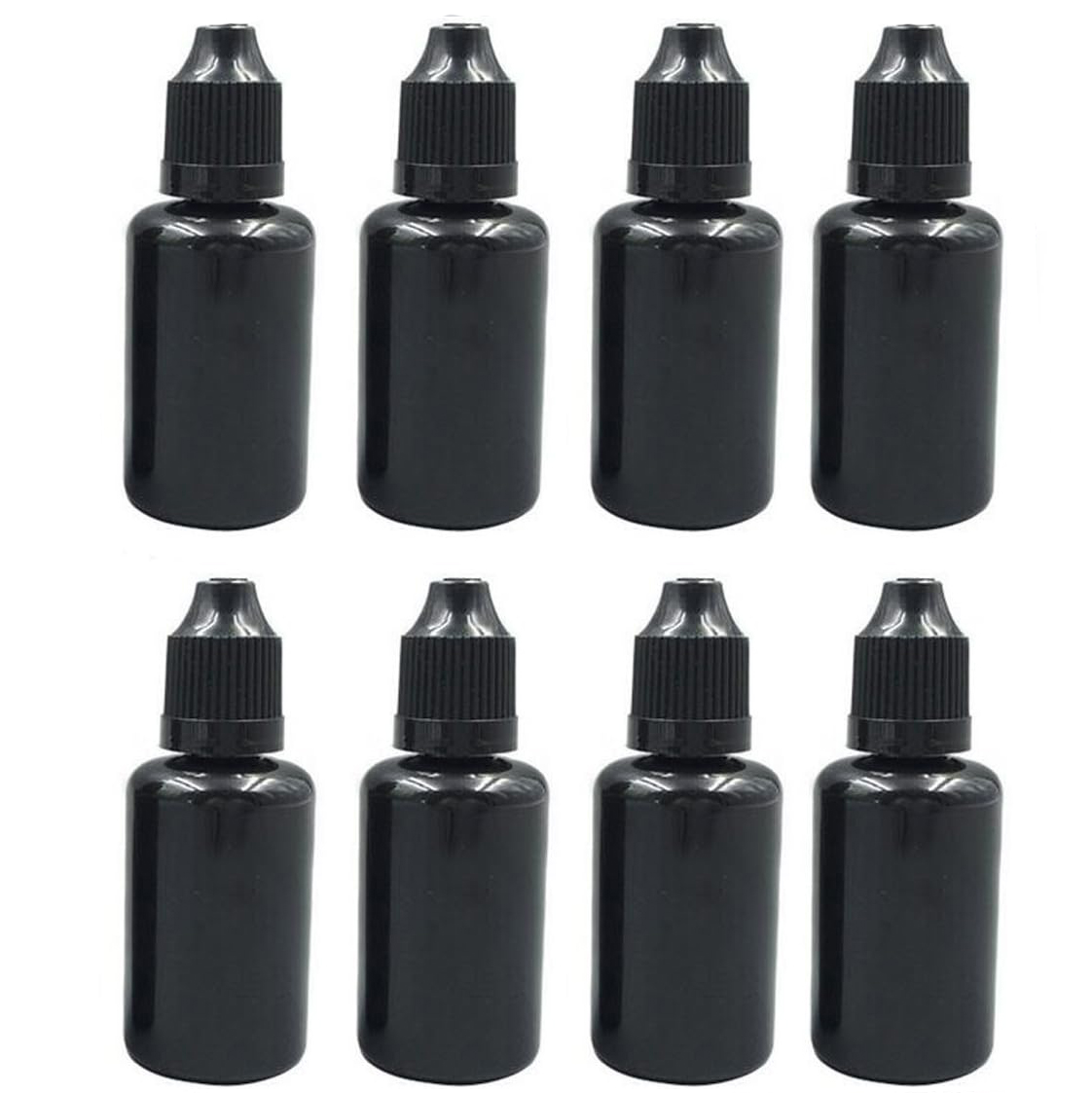 Juice Bottle Dropper - 5pcs 5-20ml ขวดพลาสติกสีดําเติม Squeezable Eye Dropper