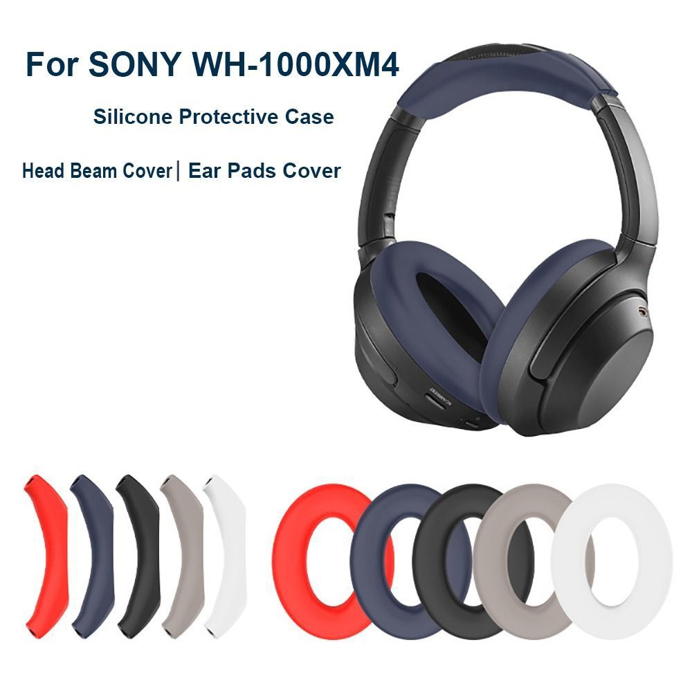 Sony Headphone Wh-1000Xm4 - อุปกรณ์เสริมสำหรับหูฟัง แผ่นรองหูฟัง ซิลิโคนกันกระแทก ปลอกป้องกันแกนหูฟัง ป้องกันฝุ่น สำหรับ