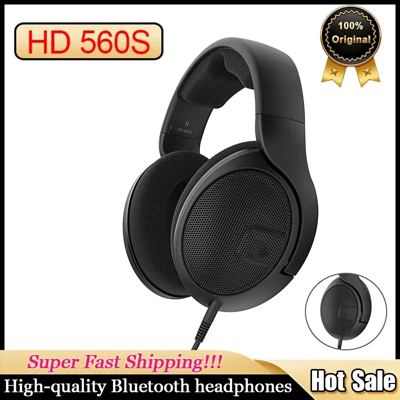 Sennheiser Headphone Hd 560S - สำหรับหูฟัง Sennheiser HD560s แบบครอบหู รุ่นดั้งเดิม ตอบสนองความถี่เสียงเป็นกลาง