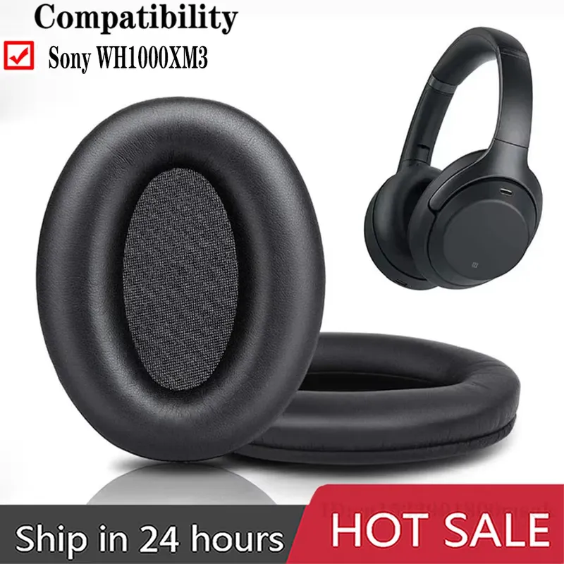 Sony Headphone Wh-1000Xm4 - แผ่นรองหูฟังสำหรับโซนี่ WH-1000XM2 WH-1000xm3 WH-1000XM4 หูฟังคุณภาพสูงโฟมแผ่นรองหูฟังพร้อมหัวเข็มขัดแผ่นผ้าฝ้าย