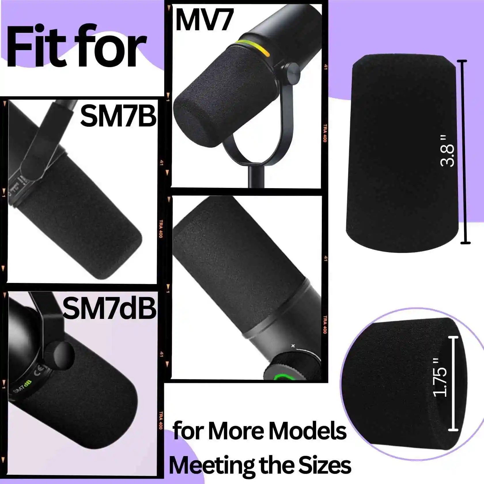 ฟิลเตอร์ป้องกันเสียงลมสำหรับไม - Shure Mic Sm7B บทวิจารณ์และราคา