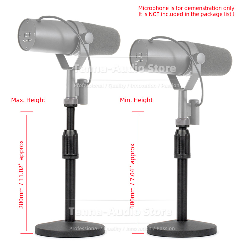 ขายึดไมโครโฟนแบบตั้งโต๊ะสำหรับ - Shure Mic Sm7B บทวิจารณ์และราคา