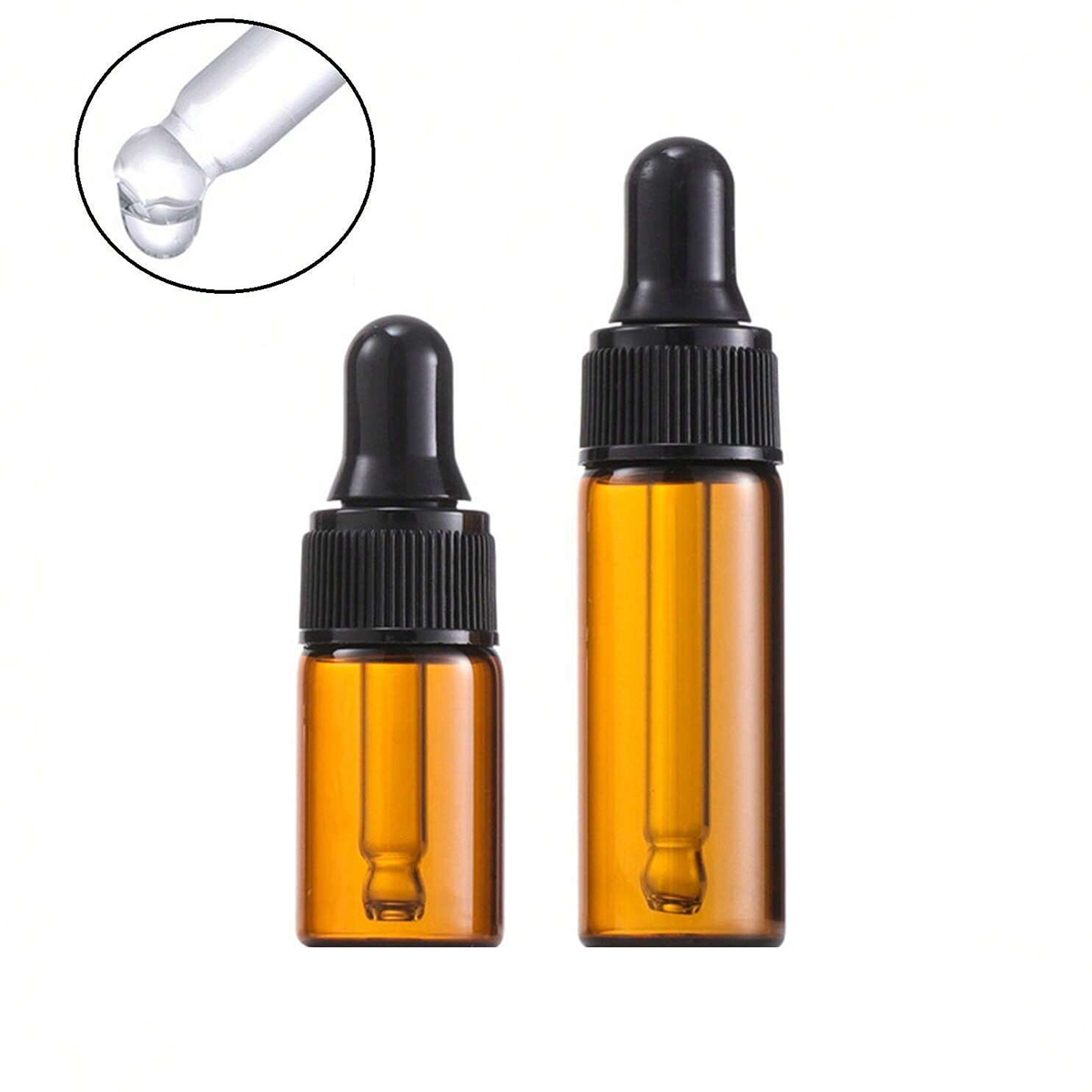 ขวดแก้วหยดสีเหลืองอำพันเข้ม 10 - Juice Bottle Dropper บทวิจารณ์และราคา