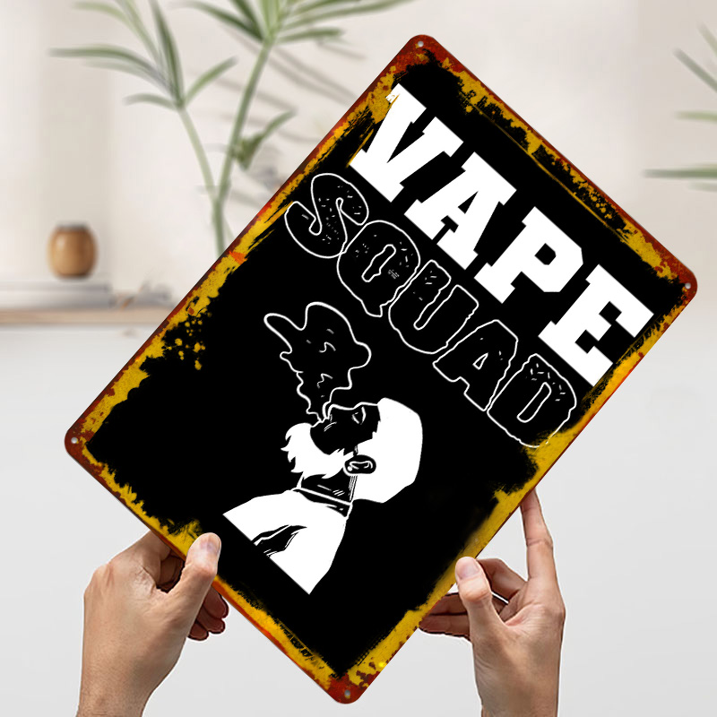 ป้ายโลหะวินเทจแบบกำหนดเองได้สำ - Vaping Store บทวิจารณ์และราคา