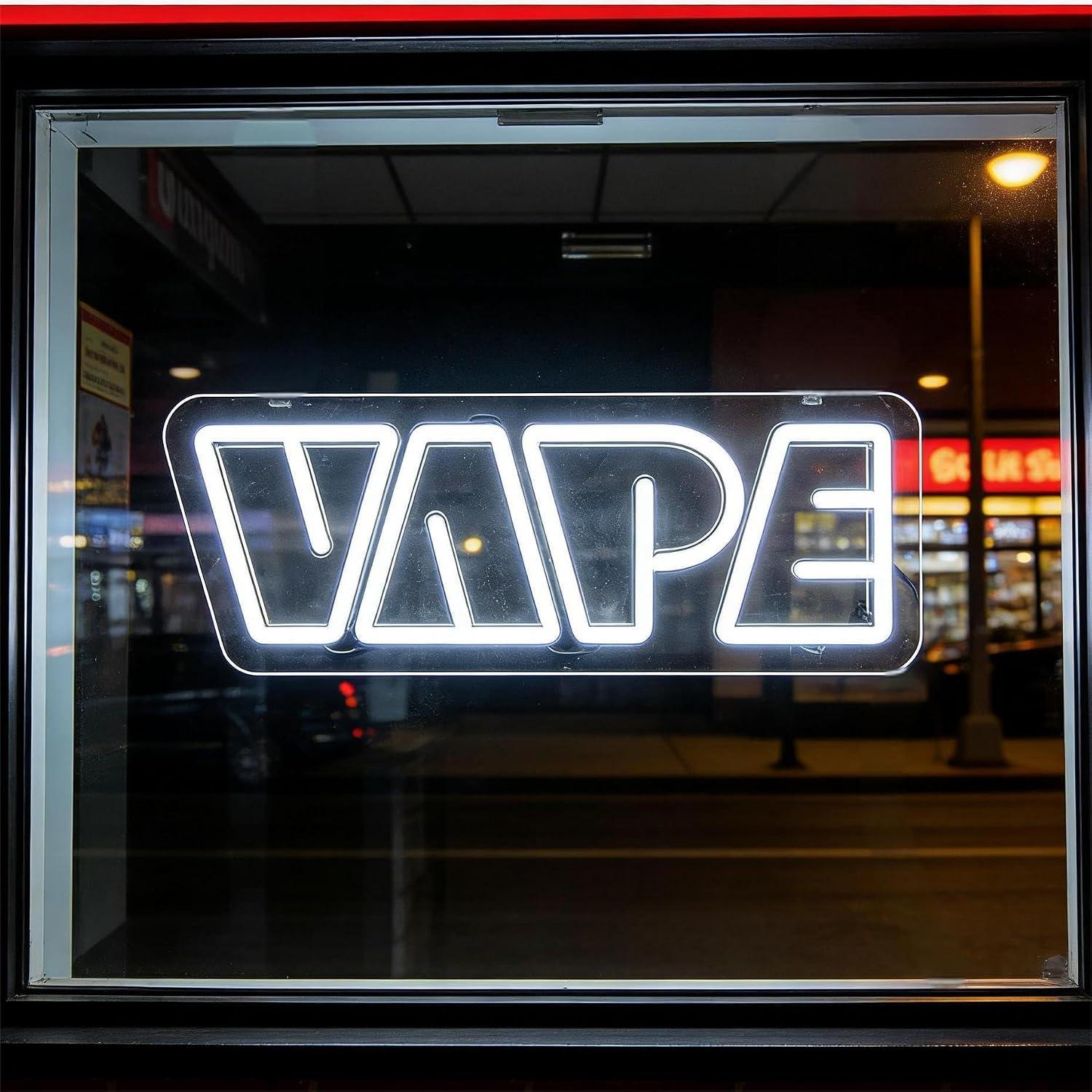 ป้ายไฟนีออน VAPE แบบ USB ปรับค - Vaping Store บทวิจารณ์และราคา