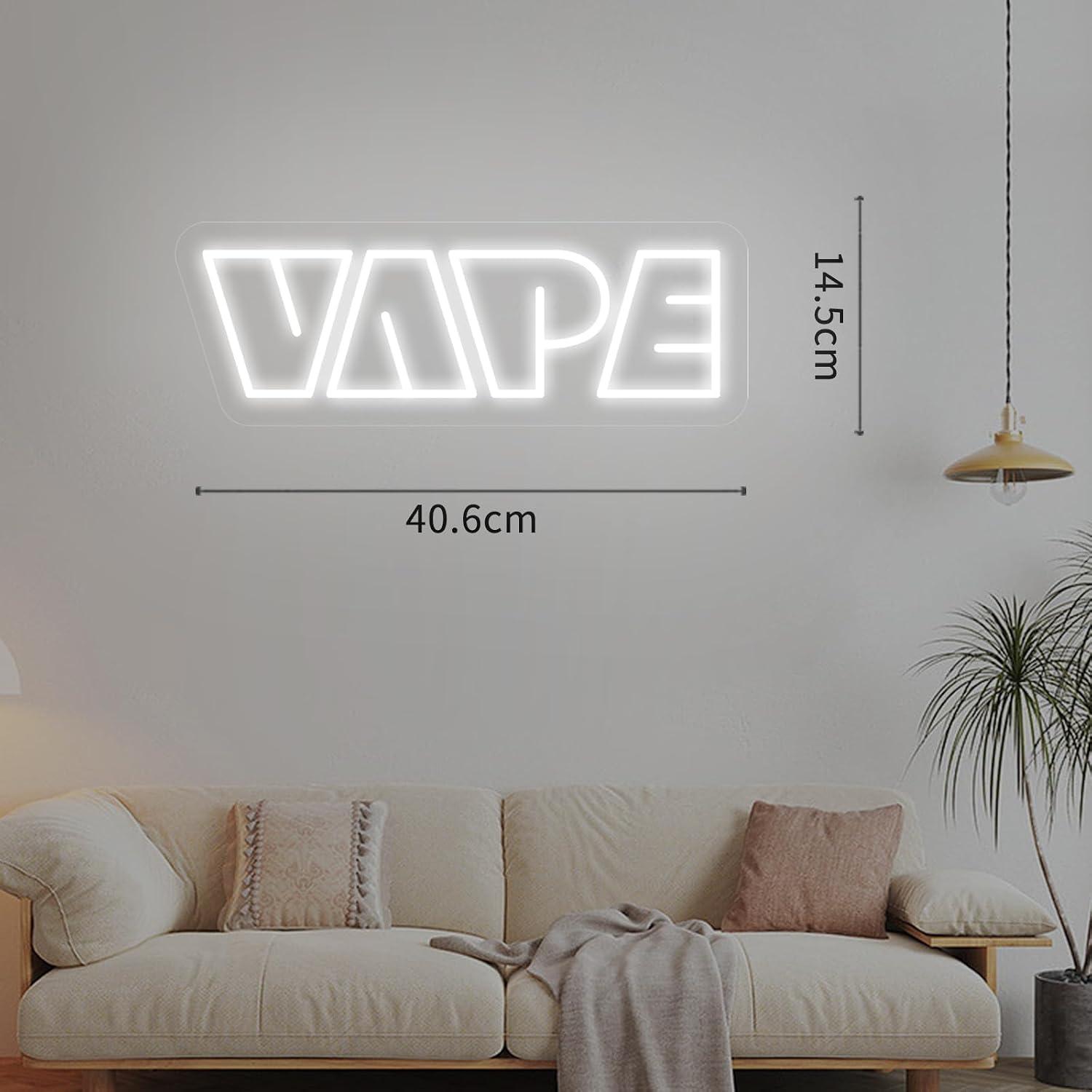 ป้ายไฟนีออน VAPE แบบ USB ปรับค - Vaping Store บทวิจารณ์และราคา