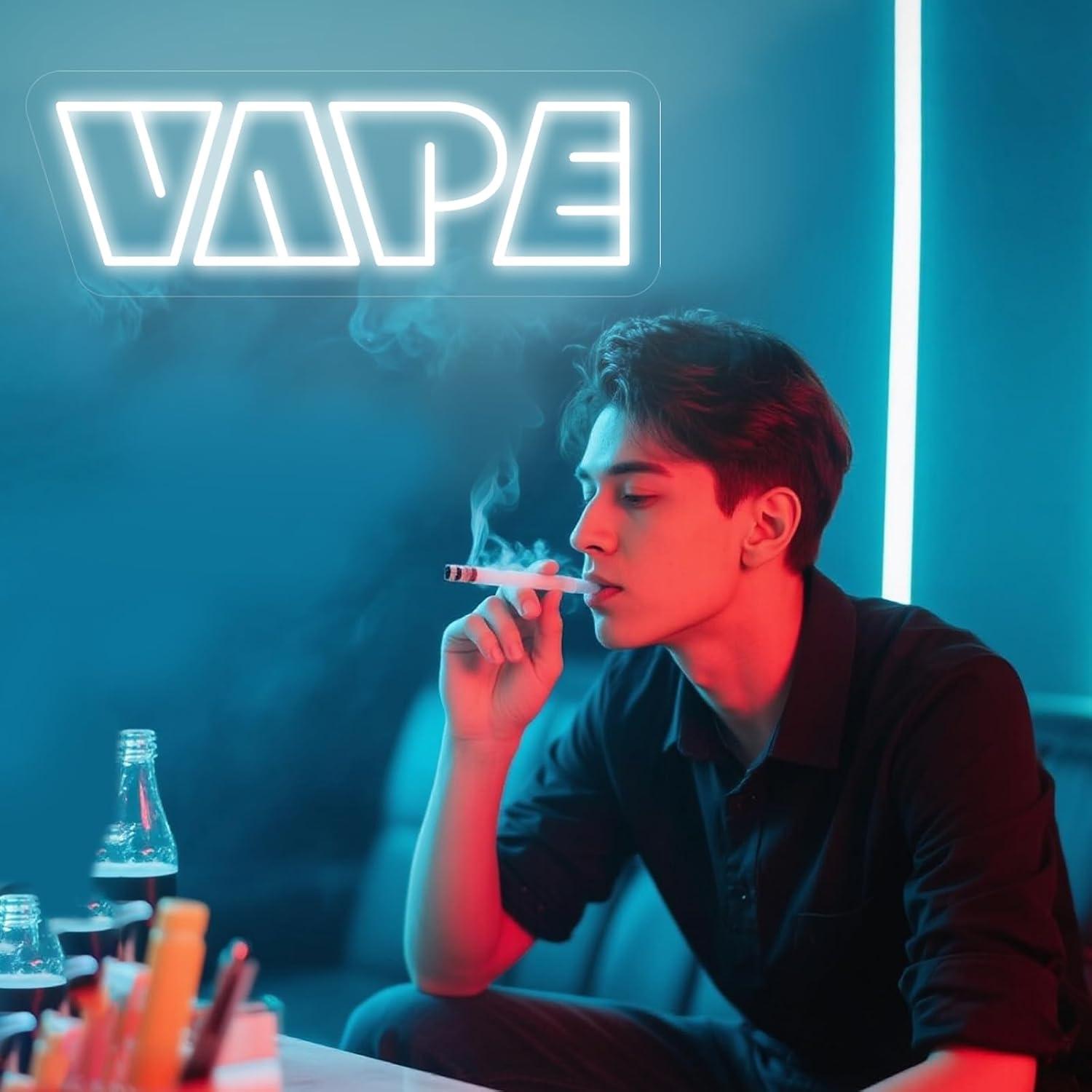 ป้ายไฟนีออน VAPE แบบ USB ปรับค - Vaping Store บทวิจารณ์และราคา