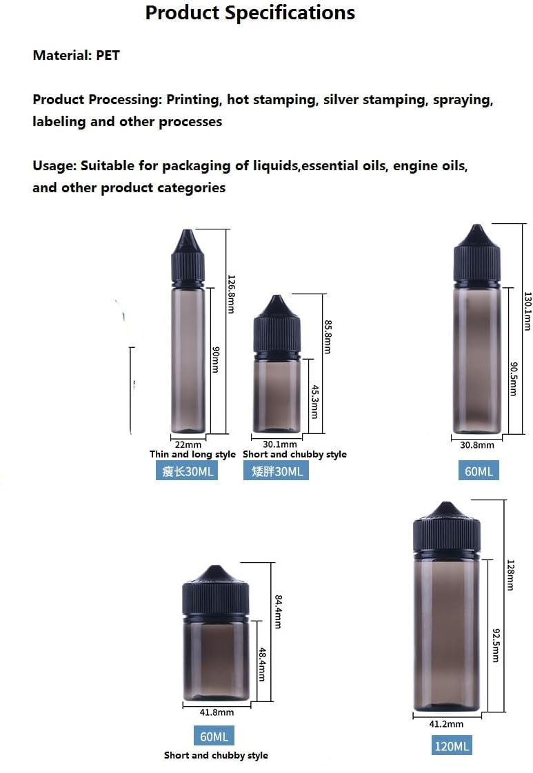 20 Pcs30-120ml สัตว์เลี้ยงขวดเ - Juice Bottle Dropper บทวิจารณ์และราคา