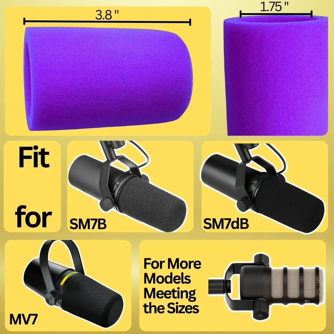 แผ่นกรองเสียงลมสำหรับไมโครโฟน  - Shure Mic Sm7B บทวิจารณ์และราคา