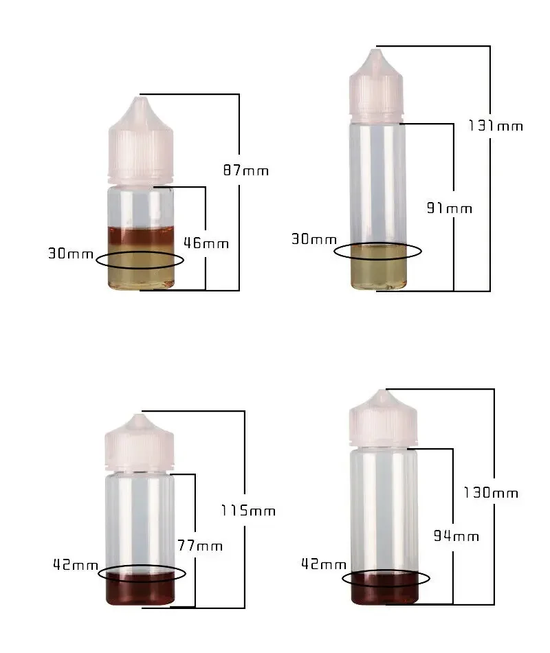 50PCS 30/60/100/120ml ขวดพลาสต - Juice Bottle Dropper บทวิจารณ์และราคา