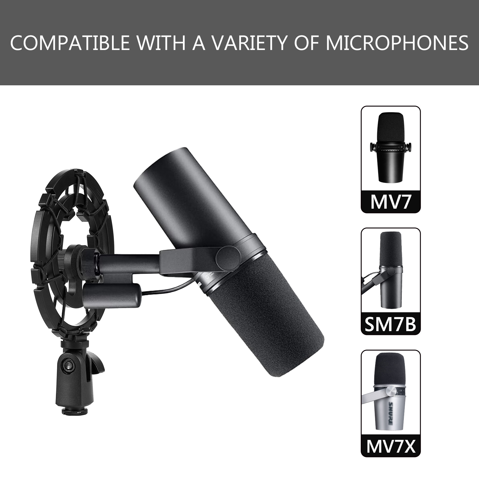 Geekria ที่ยึดไมโครโฟนกันสั่น  - Shure Mic Sm7B บทวิจารณ์และราคา