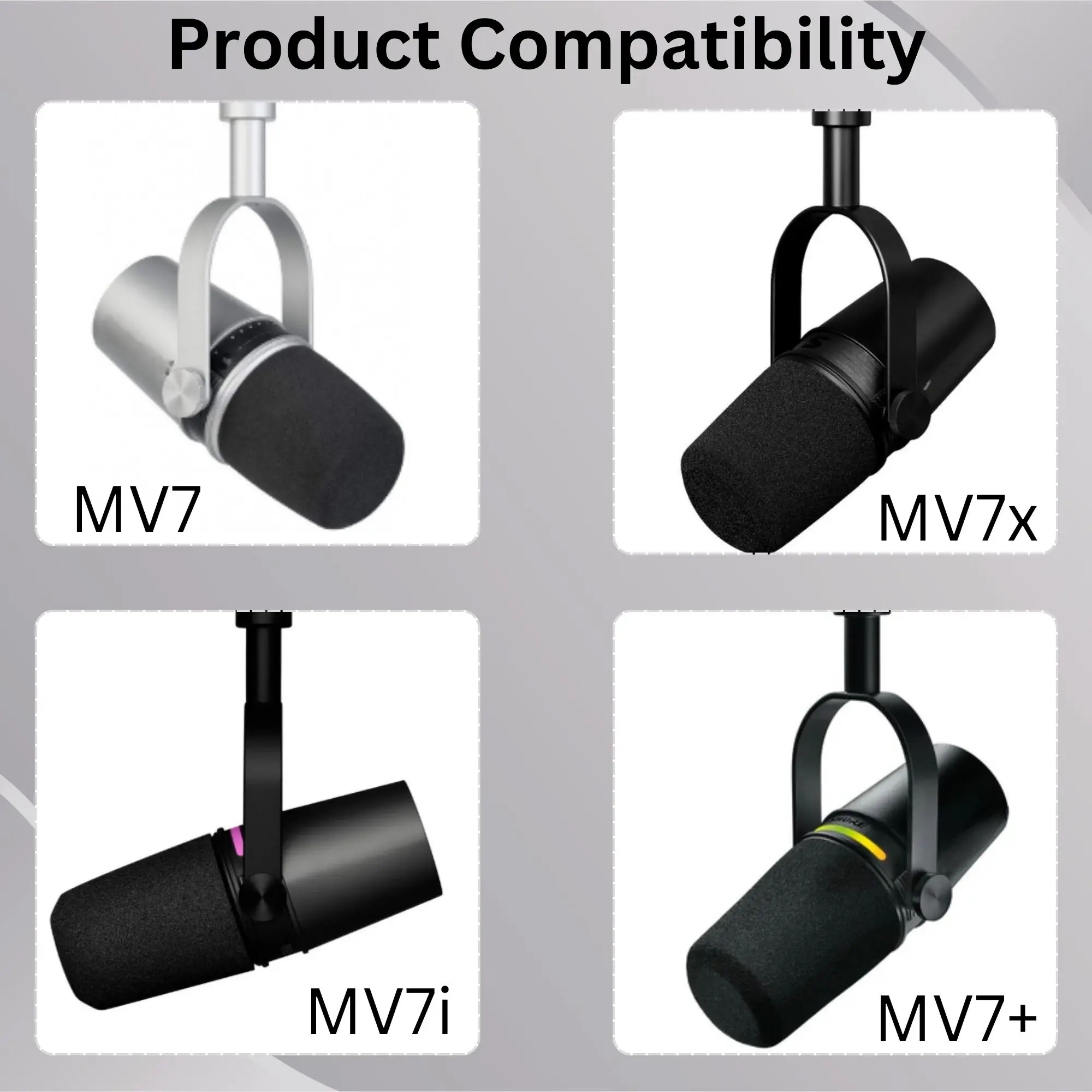 ฟองน้ำกรองเสียง Sparkly MV7 สำ - Shure Mic Sm7B บทวิจารณ์และราคา