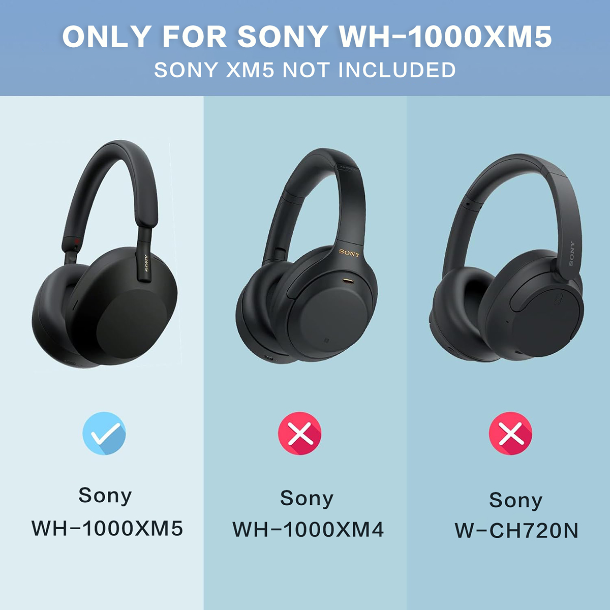 ป้องกันซิลิโคนหุ้มหูฟังสำหรับโ - Sony Headphone Wh-1000Xm5 บทวิจารณ์และราคา