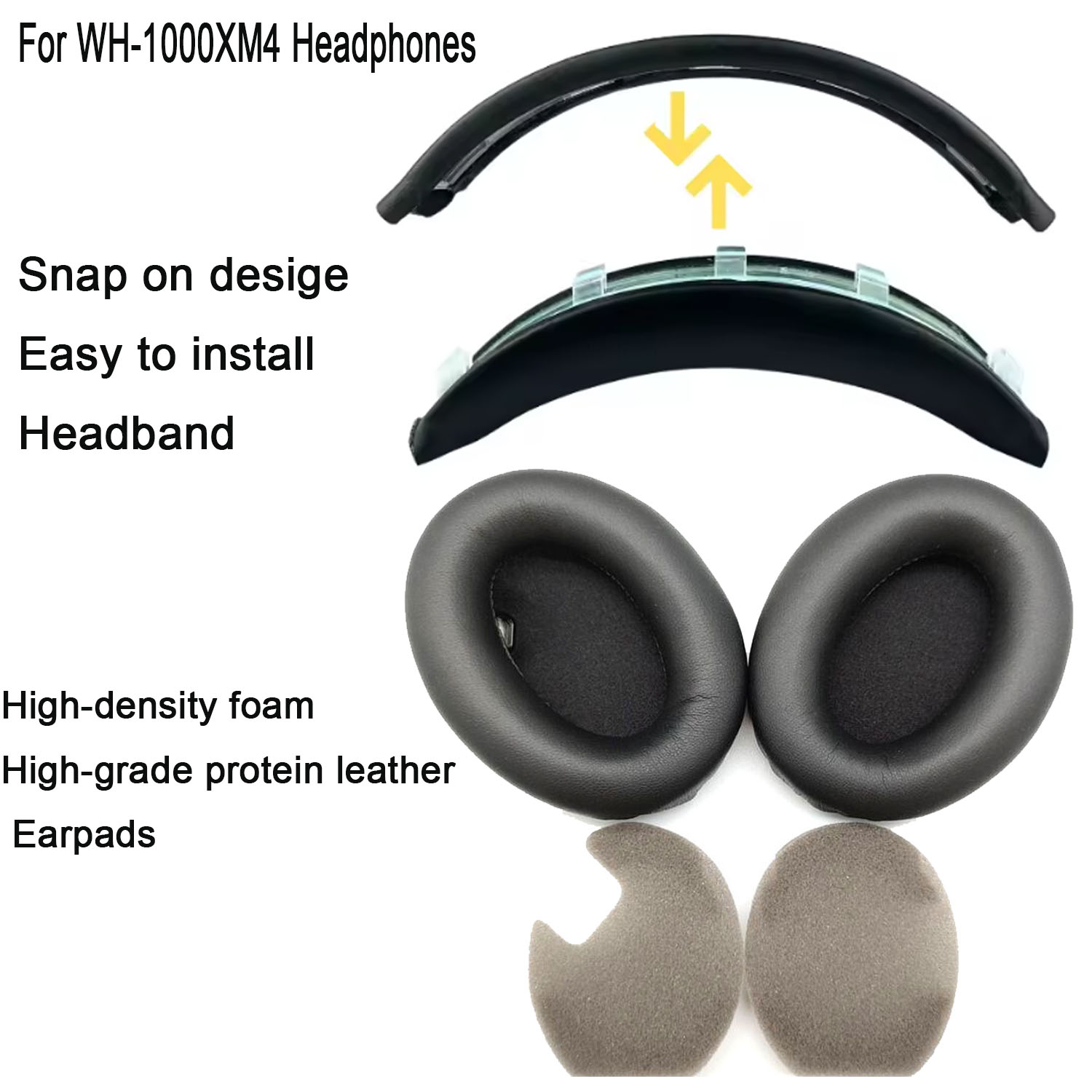 แผ่นรองหูฟังแบบเปลี่ยนได้ 1000 - Sony Headphone Wh-1000Xm4 บทวิจารณ์และราคา