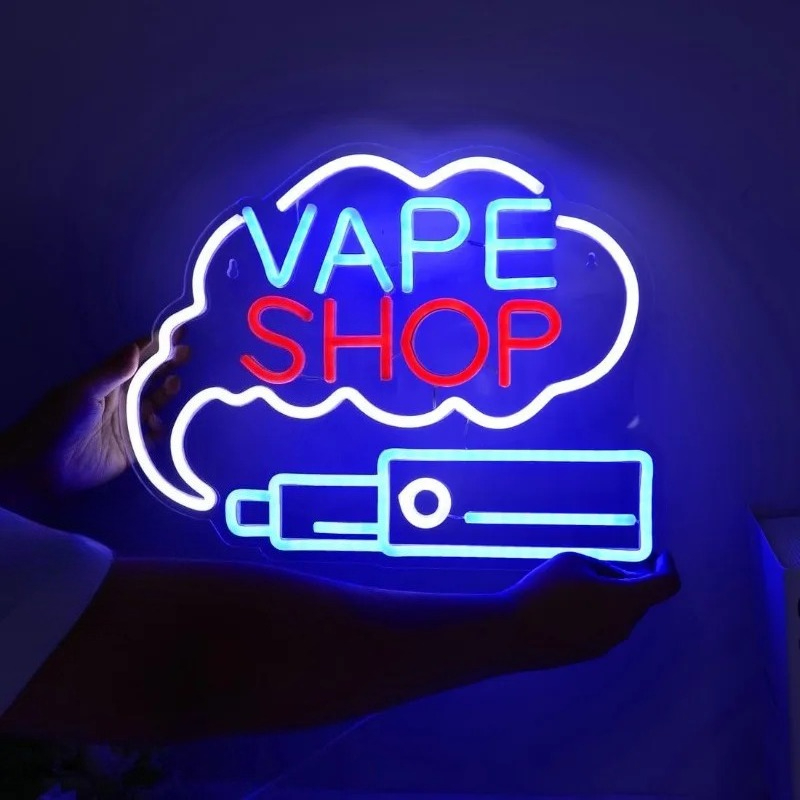 LED VAPE SHOP ควันป้ายนีออนซิก - Vaping Store บทวิจารณ์และราคา