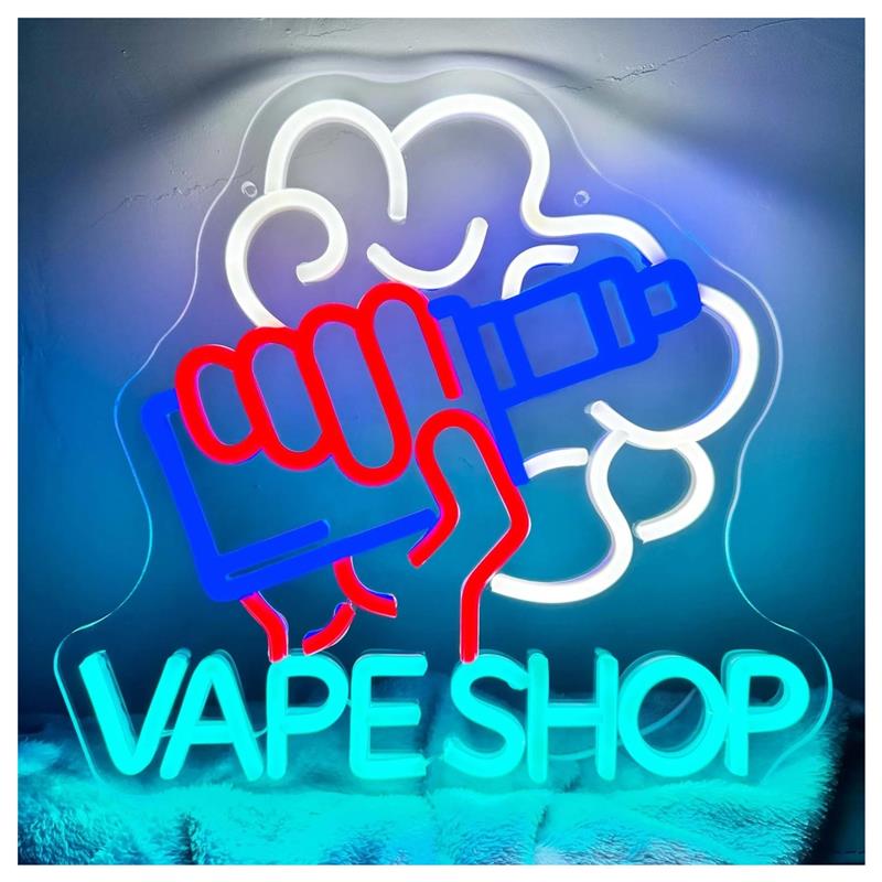 ป้ายไฟนีออนร้านขายบุหรี่ไฟฟ้า  - Vaping Store บทวิจารณ์และราคา